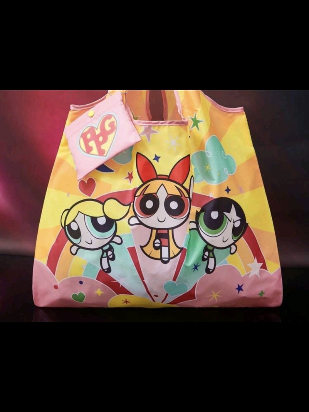 PRICE DROP 👇🏼 Powerpuff Girls Tote Bag - Pink Yellow Green